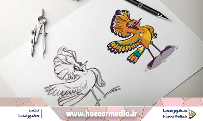 مراحل طراحی کاراکتر تبلیغاتی